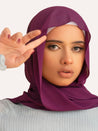 Premium Chiffon Hijab - Violet - LuxHijabs