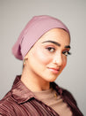 Tube Bamboo Clip-On Hijab Undercap Plum - LuxHijabs