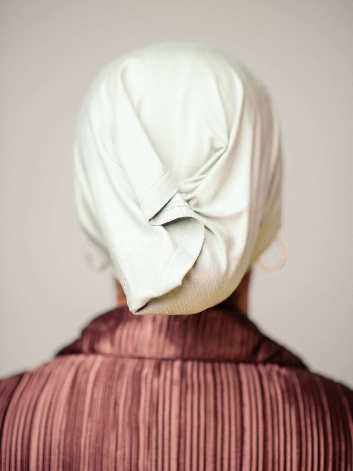 Tube Bamboo Clip-On Hijab Undercap Sage - LuxHijabs