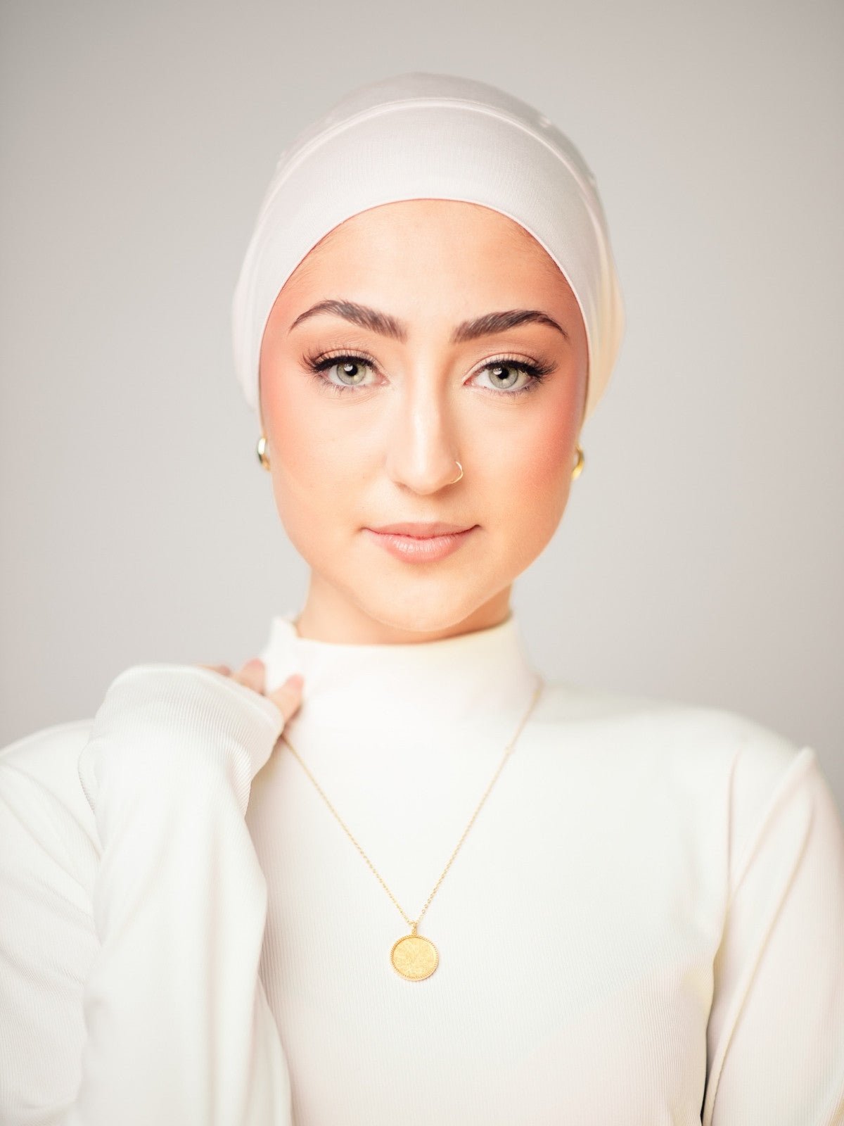Tube Bamboo Clip-On Hijab Undercap Soft Pink - LuxHijabs