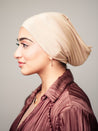 Tube Bamboo Clip-On Hijab Undercap Taupe - LuxHijabs